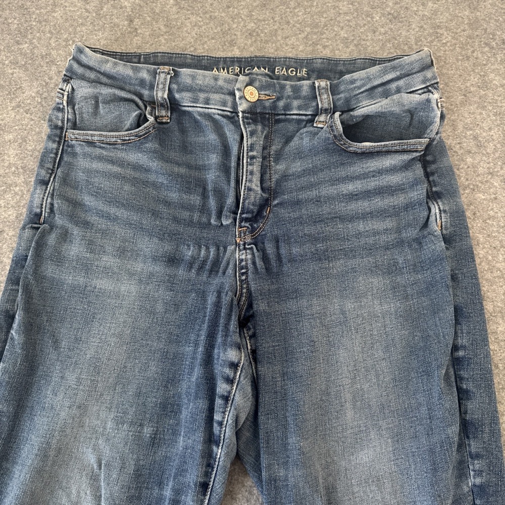 American Eagle Women's Size 10 Curvy Hi Rise Jegging‎ Jeans Medium Wash - Picture 2 of 15